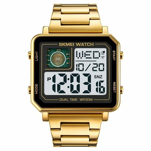 Наручные часы SKMEI Часы наручные Skmei 2033gold, золотой, черный (черный/золотистый/золото)