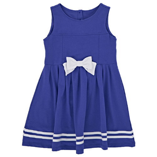 Платье Mini Maxi, хлопок, трикотаж, синий - изображение №1