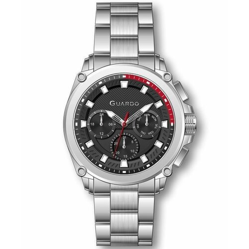 Наручные часы Guardo Наручные часы Guardo Premium 12708-1, серебряный, серый (серый/серебристый)