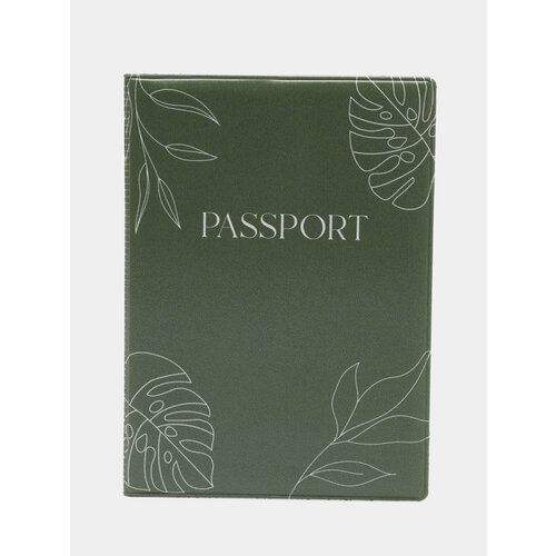 Обложка для паспорта , зеленый (зеленый/темно-зеленый) - изображение №1