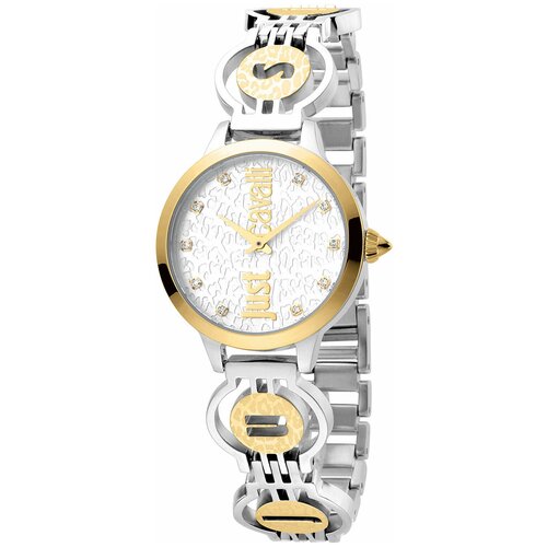 Наручные часы Just Cavalli Logo Наручные часы Just Cavalli JC1L028M0055, мультиколор, золотой (серебристый/золотистый/мультицвет/золотистый-серебристый) - изображение №1