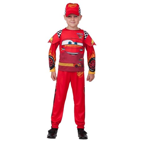 Батик Карнавальный костюм Молния Маккуин, рост 140 см 21-66-140-68 (красный)
