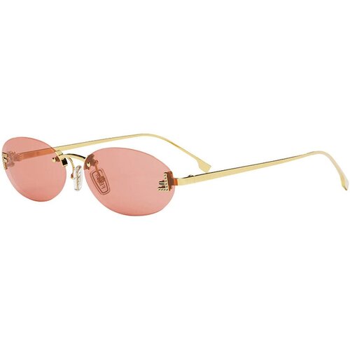 Солнцезащитные очки FENDI, золотой (красный/золотистый)