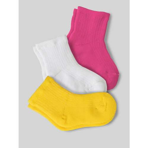 Носки ALEX Textile BT-1650-3, 3 пары, белый, розовый (серый/черный/синий/розовый/зеленый/желтый/бирюзовый/белый/тёмно-синий)