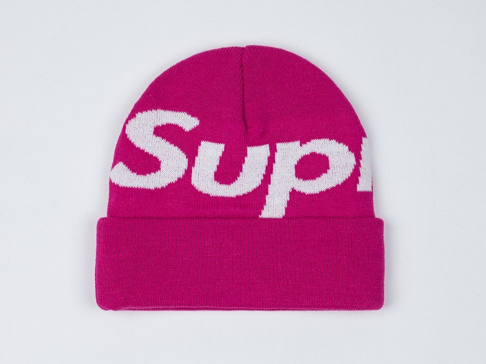 Шапка Supreme (розовый) - изображение №1
