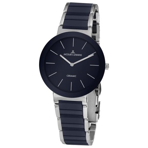 Наручные часы JACQUES LEMANS Design collection 42-8H, серебряный (синий/серебристый/стальной)
