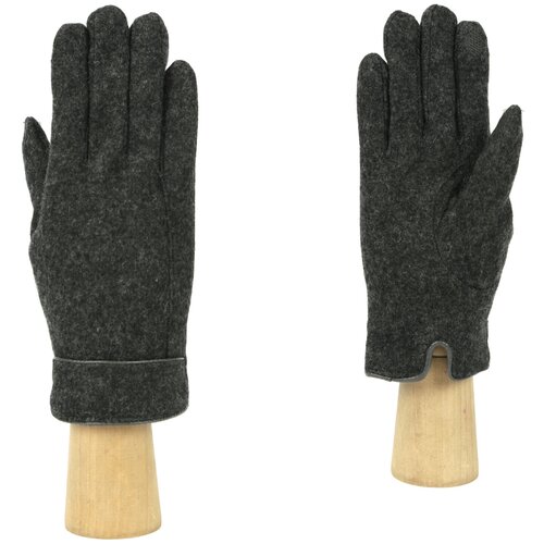 Перчатки мужские FABRETTI зимние сенсорные (серый/темно-серый) - изображение №1