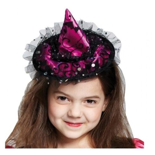 Ведьминская шляпка на ободе (6877) детские (розовый)