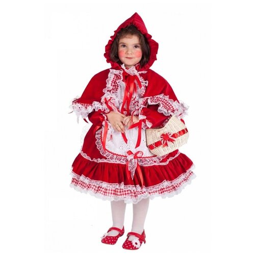 Детский костюм Красная Шапочка (1250) 116 см (красный)