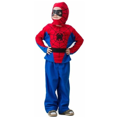 Карнавальный костюм "Человек-паук", на рост 122-134 см, 5-7 лет, Бока (синий/красный)
