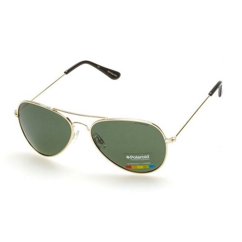 Солнцезащитные очки Polaroid, зеленый (черный/зеленый) - изображение №1