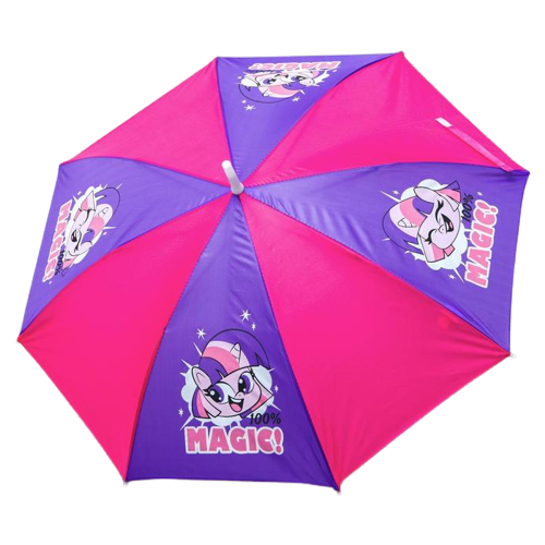 Зонт-трость Funny toys, розовый, фиолетовый (розовый/фиолетовый/розовый-фиолетовый) - изображение №1