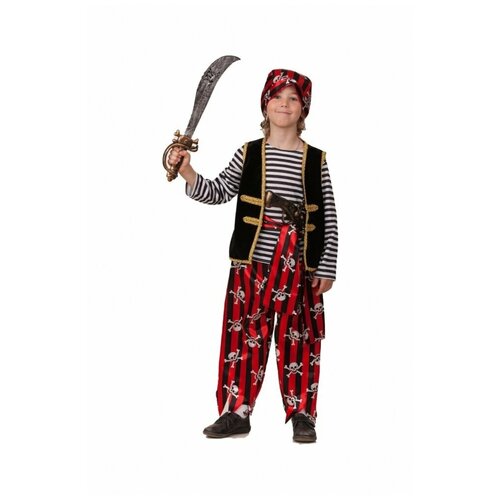 Пират детский р.134-68 (красный) - изображение №1