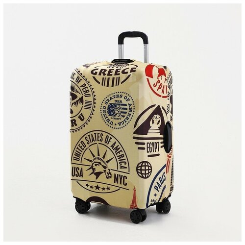 Чехол для чемодана Сима-ленд, бежевый - изображение №1