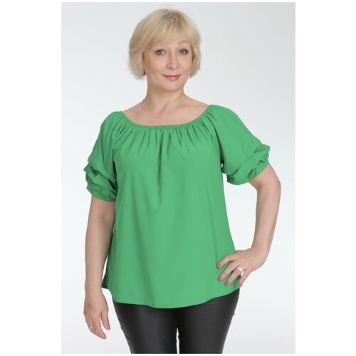 Блуза  K, зеленый (розовый/зеленый/хаки/салатовый) - изображение №1