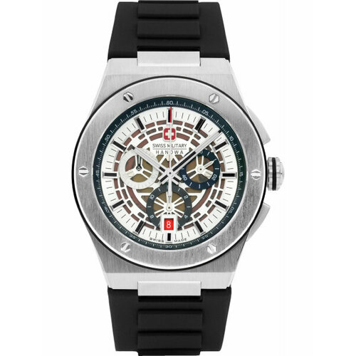 Наручные часы Swiss Military Hanowa Mission Наручные часы Swiss Military Hanowa SMWGO0000901, белый, серебряный (черный/серебристый/белый/серебряный) - изображение №1