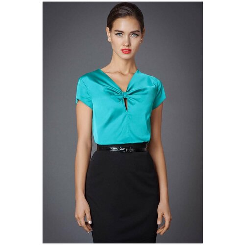 Блуза  Арт-Деко, зеленый - изображение №1