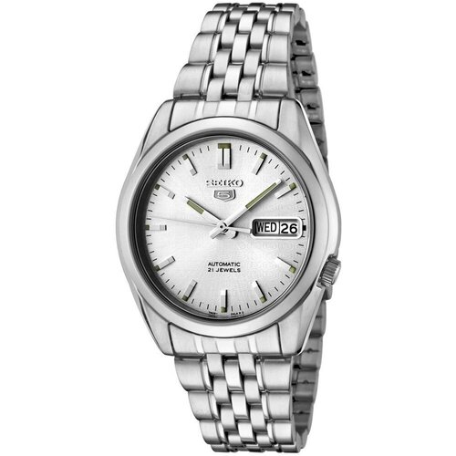 Наручные часы SEIKO Мужские наручные часы Seiko SNK355K1, серебряный, белый (серебристый/белый)