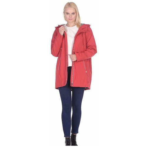 куртка  AVI демисезонная, средней длины, подкладка, красный - изображение №1