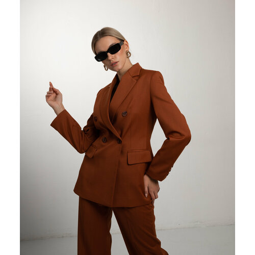 Пиджак LeNeS brand, коричневый - изображение №1