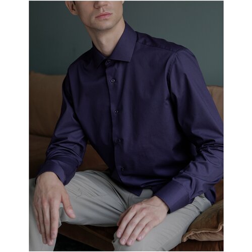 Рубашка Allan Neumann, фиолетовый