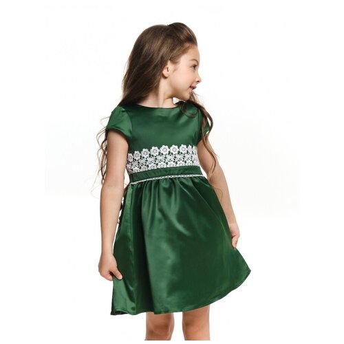 Платье Mini Maxi, однотонное, зеленый