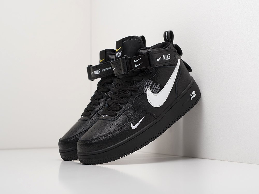 Кроссовки Nike Air Force 1 07 Mid LV8 (черный) - изображение №1