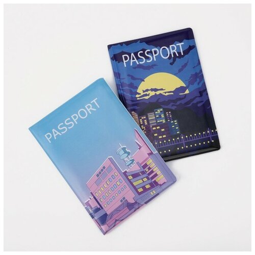 Комплект для паспорта , синий - изображение №1