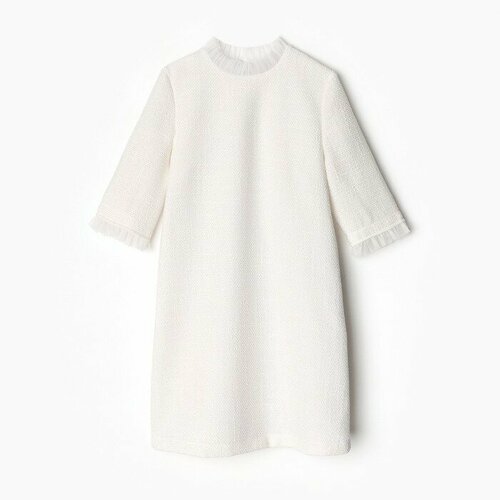 MINAKU Платье для девочки MINAKU: PartyDress, цвет белый, рост 140 см