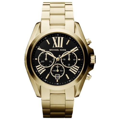 Наручные часы MICHAEL KORS Bradshaw MK5739, золотой, черный (черный/желтый/золотистый)