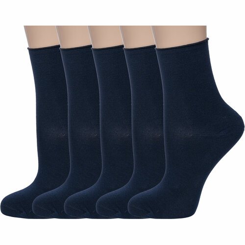 Носки RuSocks, 5 пар, синий (синий/тёмно-синий)