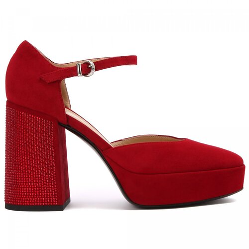Туфли  Baldinini, красный (красный/фиолетовый) - изображение №1