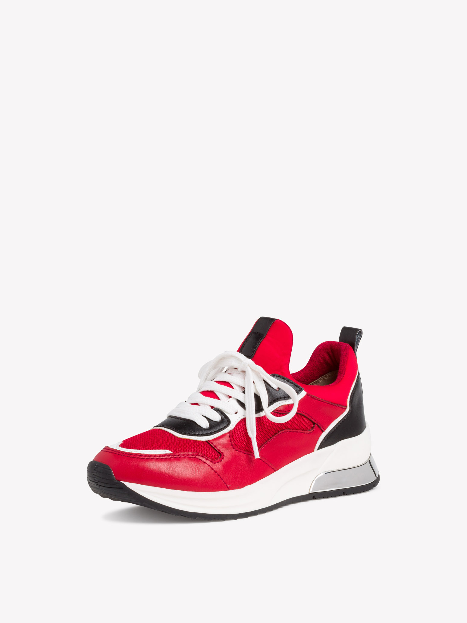 Ботинки на шнурках женские 4 SS20 (красный) - изображение №1