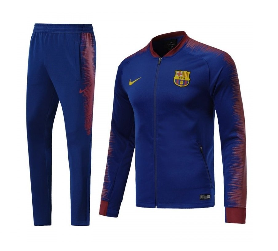 Спортивный костюм Nike FC Barcelona (синий) - изображение №1