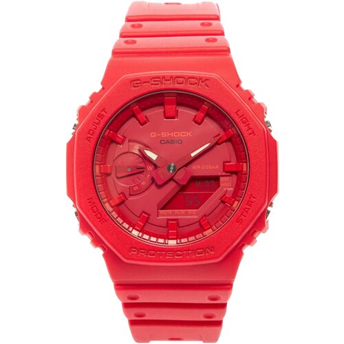 Наручные часы CASIO GA-2100, красный, бордовый (красный/бордовый)
