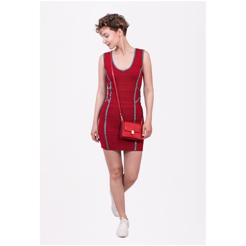 Платье J-Splash, красный (серый/черный/красный/розовый/желтый/фиолетовый)