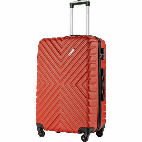 Комплект чемоданов L'case New Delhi, 2 шт., 93 л, красный