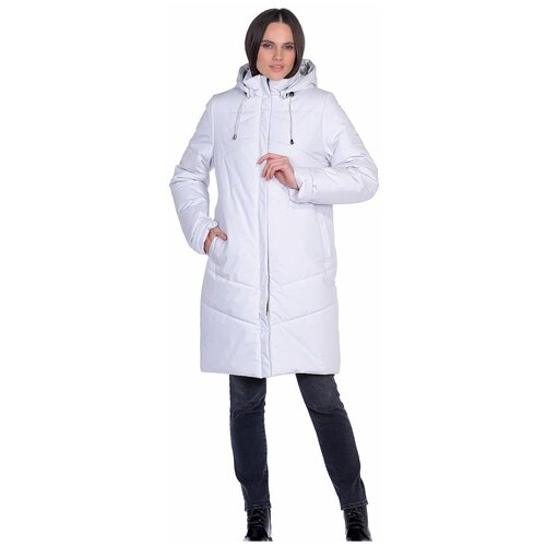куртка  Maritta зимняя, средней длины, утепленная, водонепроницаемая, ветрозащитная (молочный)