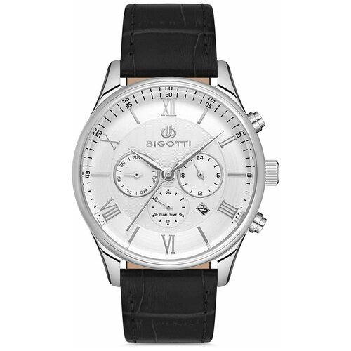 Наручные часы Bigotti Milano Milano Наручные часы Bigotti BG.1.10260-1 классические мужские, белый, серебряный (серебристый/белый/серебряный)
