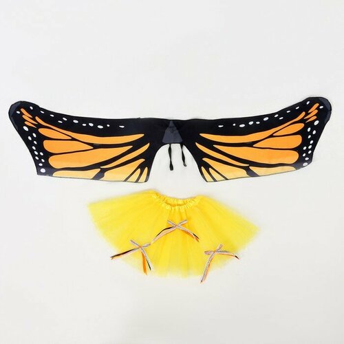 Набор карнавальный "Бабочка" 5-7 лет: юбка, крылья (желтый)