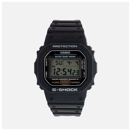 Наручные часы CASIO G-Shock DW-5600, черный, серый (серый/черный/белый)