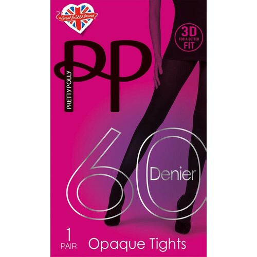 Колготки  Pretty Polly Premium Opaques, 60 den, черный (серый/черный/темно-серый)