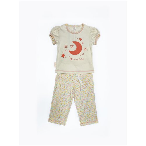 Пижама lucky child, золотой, бежевый (бежевый/золотистый) - изображение №1