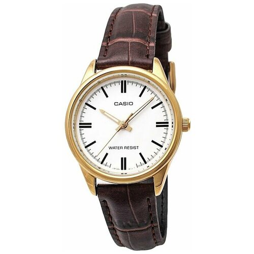 Наручные часы CASIO Collection Наручные часы CASIO Collection LTP-V005GL-7AUDF, белый, золотой (черный/коричневый/белый/золотистый)