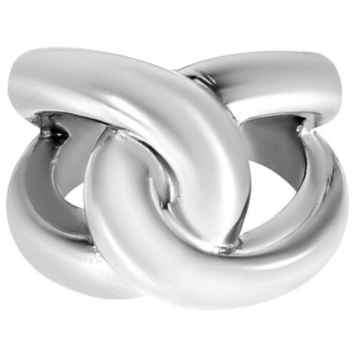 Кольцо Kalinka modern story, нержавеющая сталь, родирование, мультиколор (серый/серебристый/белый/бесцветный)