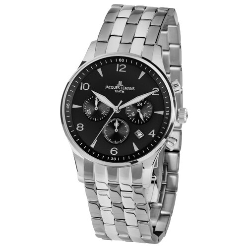 Наручные часы JACQUES LEMANS Classic 1-1654ZE, серебряный (серебристый/стальной)