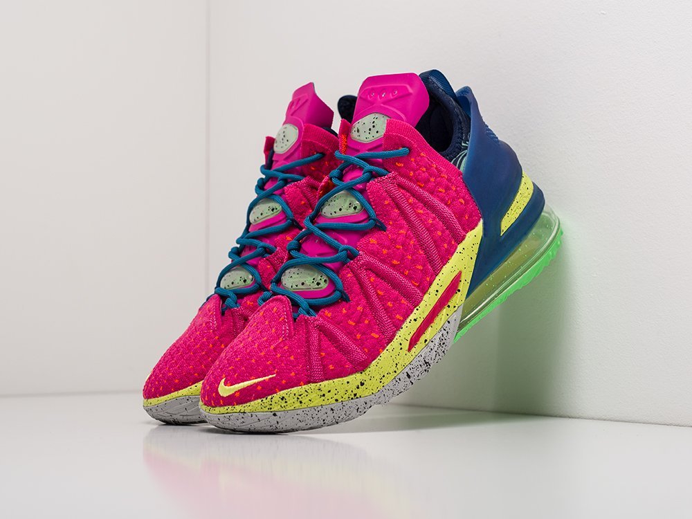 Кроссовки Nike Lebron XVIII (розовый) - изображение №1