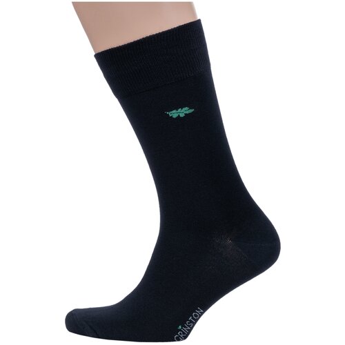 Мужские носки Grinston, 1 пара, классические, черный - изображение №1