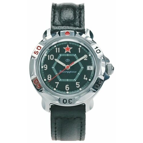 Наручные часы Восток Командирские 811744, черный, серебряный (черный/серебристый) - изображение №1