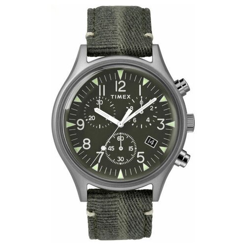 Наручные часы TIMEX Мужские часы Timex MK1 Steel Chronograph TW2R68600VN, серый, зеленый (серый/зеленый/зеленый-серый) - изображение №1